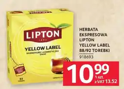 Selgros Lipton Herbata ekspresowa Yellow Label oferta