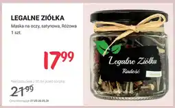Rossmann Maska na oczy satynowa różowa Legalne Ziółka oferta