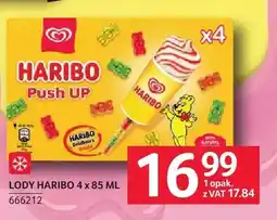 Selgros Lody HARIBO Push UP 4-pak oferta
