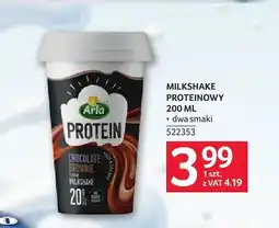 Selgros Milkshake proteinowy Arla oferta