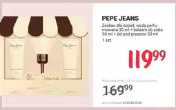 Rossmann Zestaw dla kobiet PEPE JEANS woda perfumowana 30ml + balsam do ciała 50ml + żel pod prysznic 50ml oferta