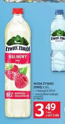 Selgros Woda Żywiec Zdrój malinowy smak oferta