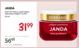 Rossmann Krem do twarzy JANDA ujędrniający Naturalny Kolagen na noc oferta