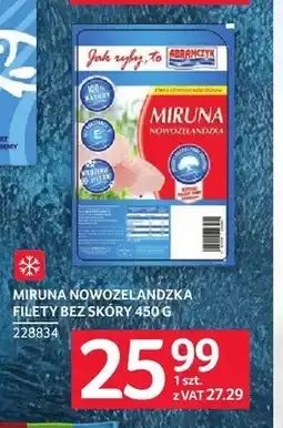Selgros Miruna nowozelandzka filety bez skóry Abramczyk oferta