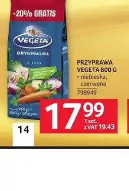 Selgros Przyprawa oryginalna czerwona Vegeta oferta