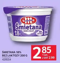 Selgros Śmietana 18% bez laktozy Mlekovita oferta