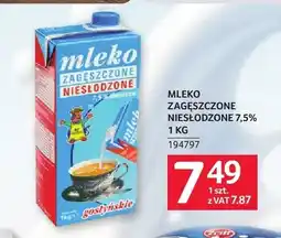 Selgros Mleko zagęszczone niesłodzone 7,5% Gostyńskie oferta