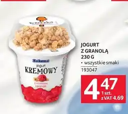 Selgros Jogurt z granolą Bakoma oferta