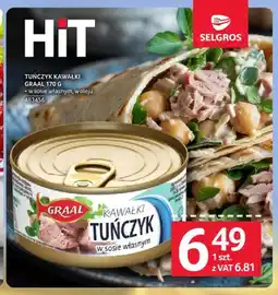 Selgros Tuńczyk kawałki w oleju Graal oferta