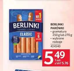 Selgros Parówki Berlinki oferta
