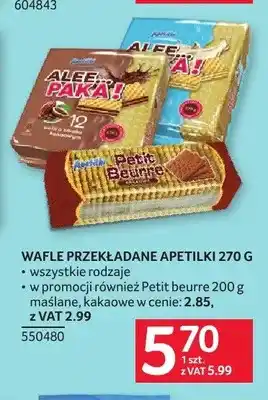Selgros Wafle przekładane Apetilki oferta