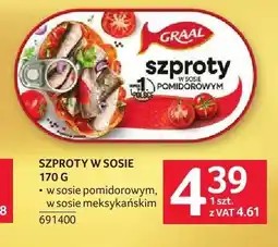Selgros Szproty w sosie pomidorowym Graal oferta