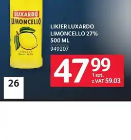 Selgros Likier Luxardo Limoncello 27% oferta