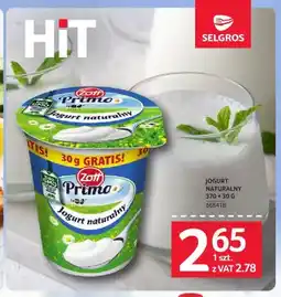 Selgros Jogurt naturalny Zott Primo oferta