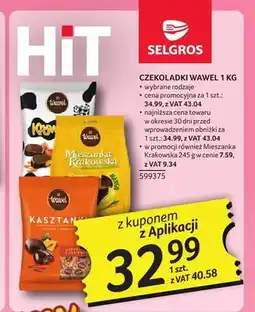 Selgros Czekoladki Wawel Krówka oferta