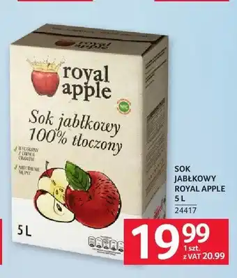 Selgros Sok jabłkowy Royal Apple oferta
