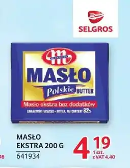 Selgros Masło ekstra Polskie Mlekovita oferta