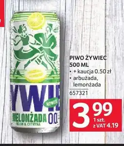 Selgros Piwo bezalkoholowe Żywiec Melonżada 0.0% melon & cytryna oferta