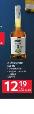 Selgros Wino Choya Silver białe słodkie oferta