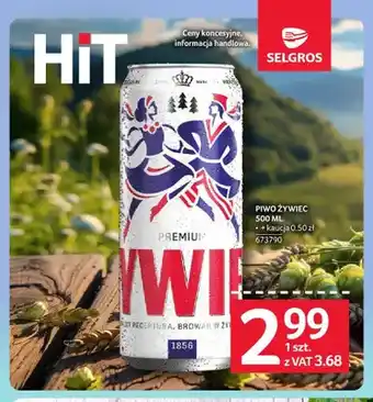 Selgros Piwo Żywiec oferta