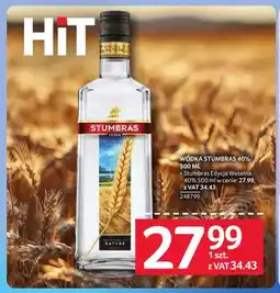 Selgros Wódka Stumbras 40% oferta