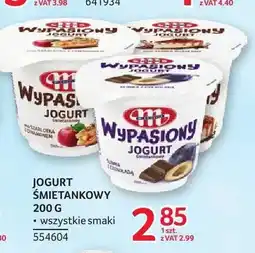 Selgros Jogurt śmietankowy Wypasiony z szarlotką i cynamonem Mlekovita oferta