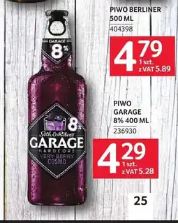 Selgros Piwo Garage Hardcore Very Berry Cosmo 8% oferta