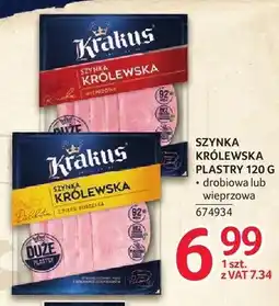 Selgros Szynka Królewska drobiowa plastry oferta