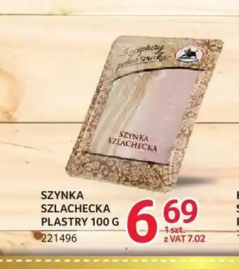 Selgros Szynka szlachecka plastry ZMB Białystok oferta