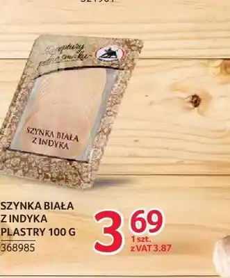 Selgros Szynka biała z indyka plastry ZMB Białystok oferta