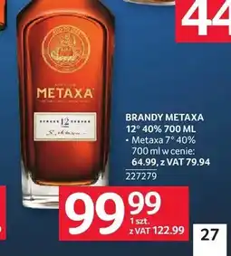 Selgros Brandy Metaxa 12* 40% oferta