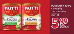 Selgros Pomidory z bazylią Mutti oferta