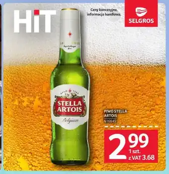 Selgros Piwo Stella Artois oferta