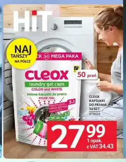 Selgros Kapsułki do prania Cleox 50szt oferta