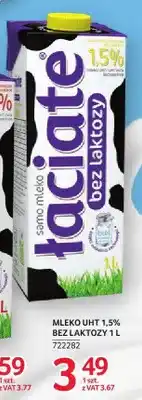 Selgros Mleko UHT 1,5% bez laktozy Łaciate oferta