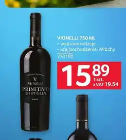 Selgros Wino Vionelli oferta