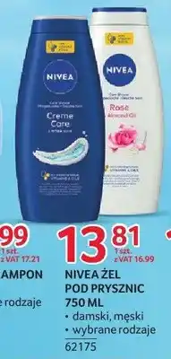 Selgros Żel pod prysznic Nivea Rose & Almond Oil oferta