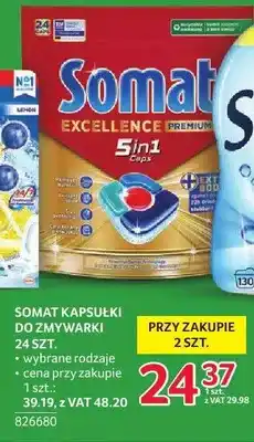 Selgros Kapsułki do zmywarki Somat Excellence Premium 5in1 oferta