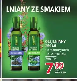 Selgros Olej lniany Kujawski z rozmarynem oferta