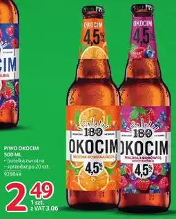 Selgros Piwo Okocim Malina z borówką amerykańską 4,5% oferta
