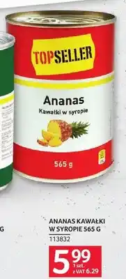 Selgros Topseller Ananas Kawałki w syropie oferta