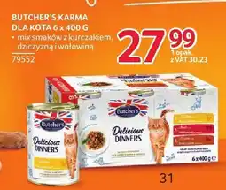Selgros Karma dla kota Butcher's Delicious Dinners mix smaków z kurczakiem, dziczyzną i wołowiną 6-pak oferta