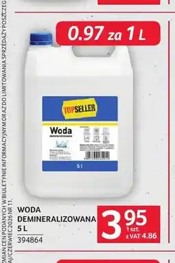Selgros Topseller Woda Demineralizowana oferta