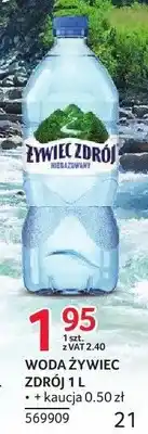 Selgros Woda Żywiec Zdrój oferta