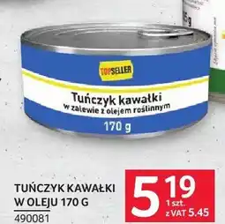 Selgros Topseller Tuńczyk kawałki w oleju oferta