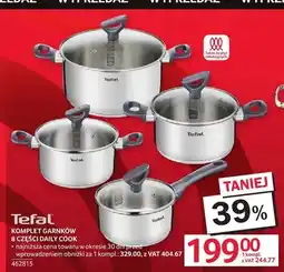 Selgros Komplet garnków 8 części Daily Cook Tefal oferta