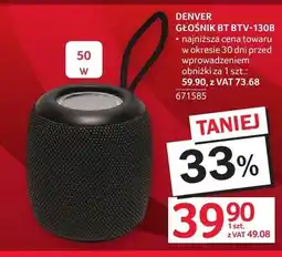 Selgros Głośnik BT DENVER BTV-130B 50W oferta