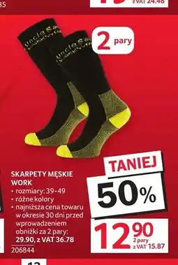 Selgros Skarpety męskie Work Uncle Sam 2-pak oferta