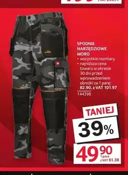 Selgros Spodnie narzędziowe moro oferta