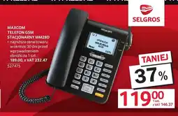 Selgros Telefon GSM stacjonarny MAXCOM MM28D oferta